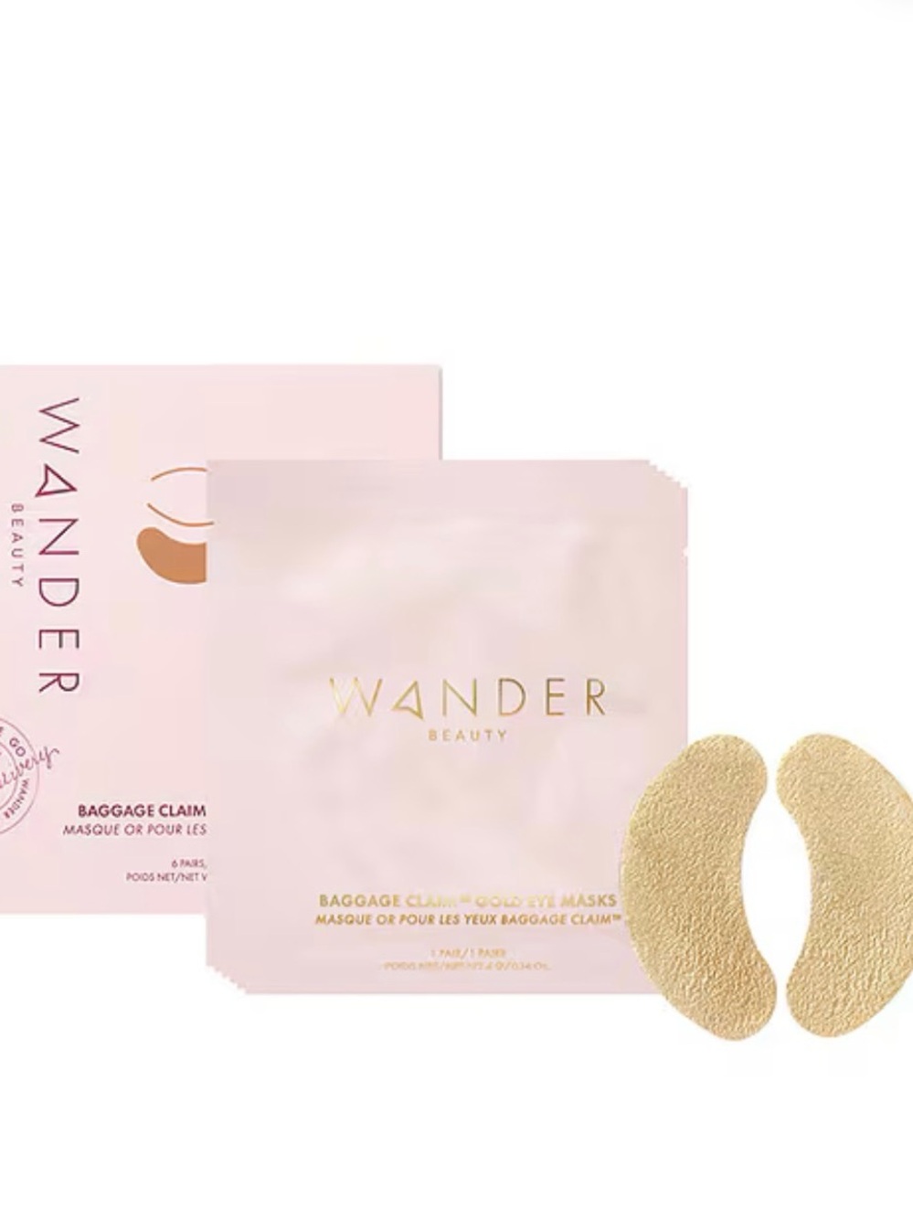 NWT Wander Beauty baggage claim gold eye Masks lot of 12